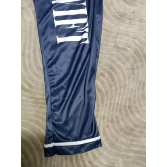 Pj Bottoms Size M Silky Blue T.S. Logo Elastic Waist - Picture 4 of 7